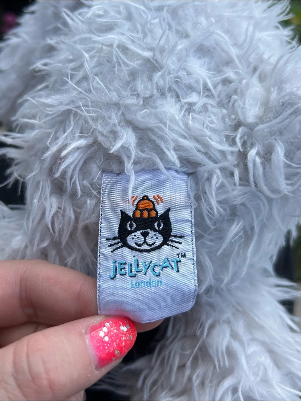 Jellycat Angora Fuzzy Bunny Medium Retired Authentic